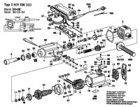 Bosch 0 601 130 003  Drill 220 V / Eu Spare Parts